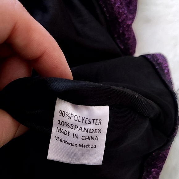 Elegant Purple One-Shoulder Dress - Picture 12 of 14